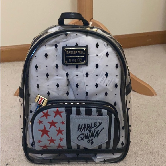 Loungefly Bags Loungefly Harley Quinn Clear Pvc Mini Backpack